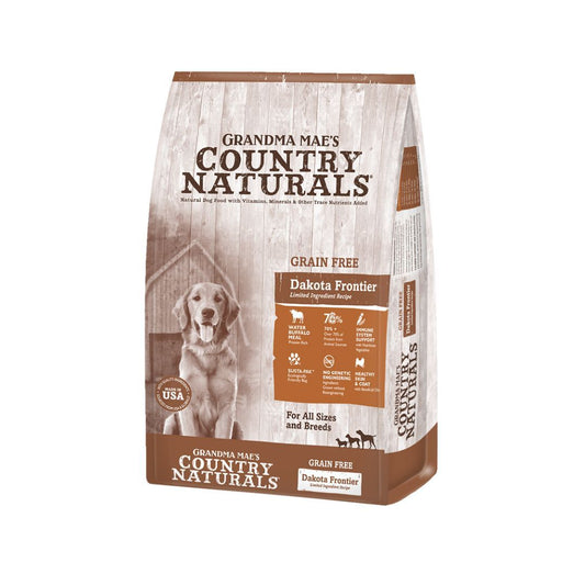 Grandma Mae's Country Naturals Grain Free LID Dry Dog Food Dakota Frontier Buffalo 22lb