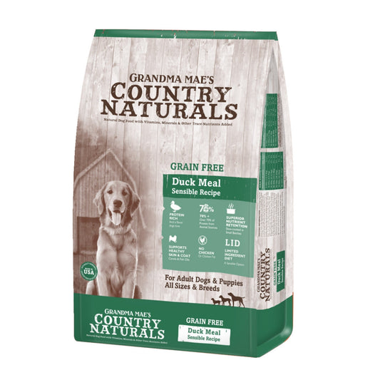 Grandma Mae's Country Naturals Grain Free L.I.D. Dry Dog Food Duck 12lb
