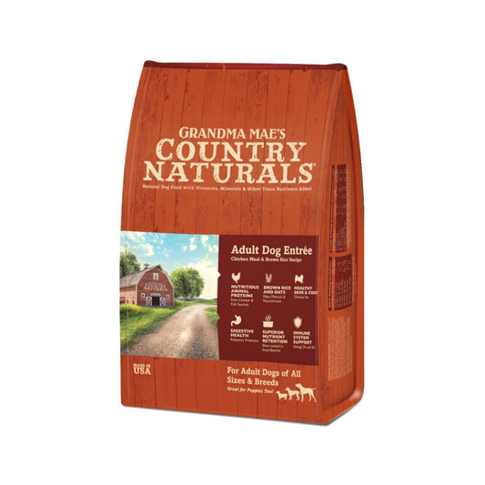 Grandma Mae's Country Naturals Premium All Natural Adult Dry Dog Food Chicken & Rice 12lb