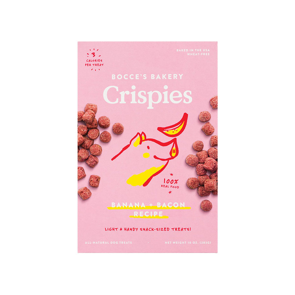 Bocces Dog Crispies Bacon And Banana 10oz