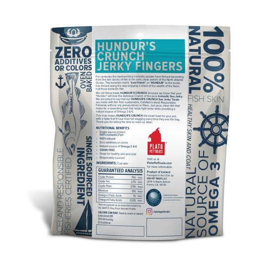 Plato Hundurs Crunch Jerky Finger 3.5oz.