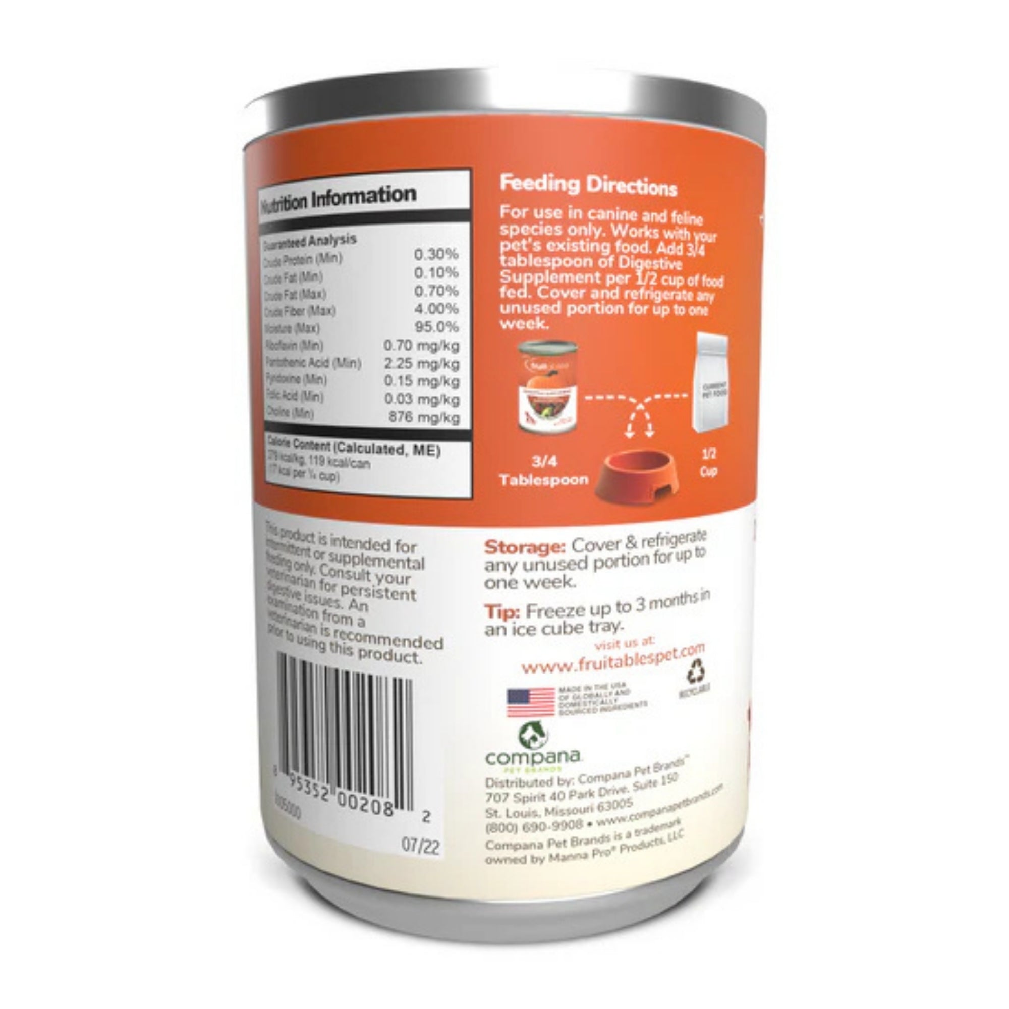Fruitables Pumpkin Digestive Supplement 1ea/15 oz