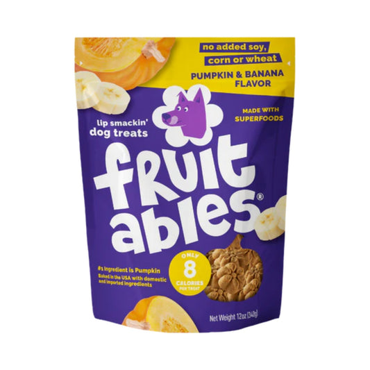 Fruitables Crunchy Baked Dog Treats Pumpkin Banana 1ea/7 oz