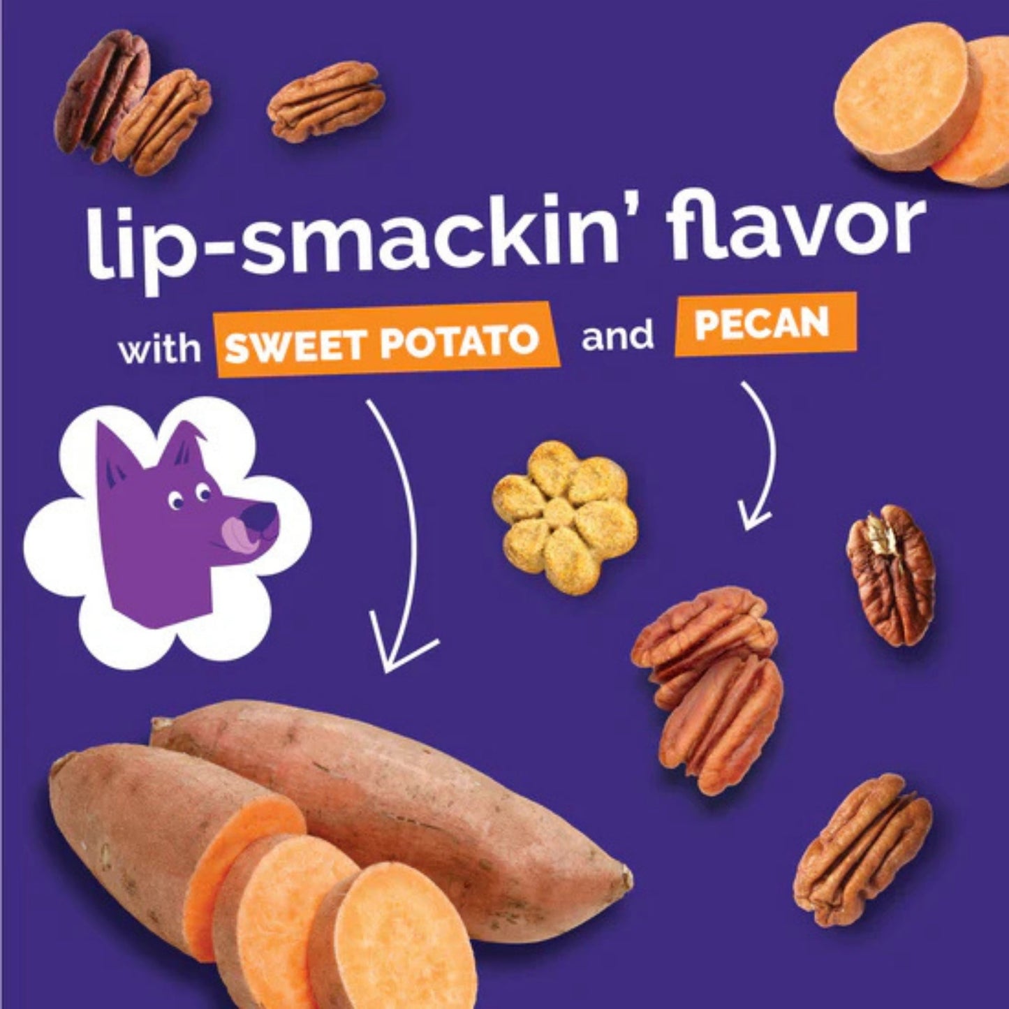 Fruitables Crunchy Baked Dog Treats Sweet Potato Pecan 1ea/7 oz