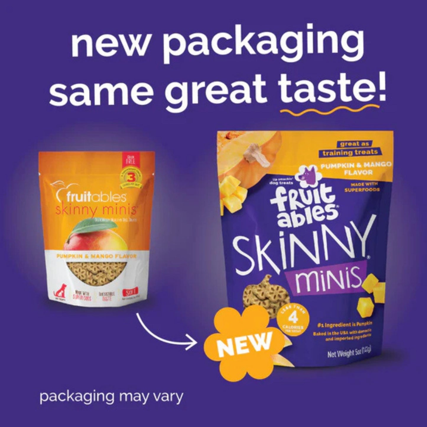 Fruitables Skinny Minis Soft Dog Treats Pumpkin Mango 1ea/5 oz