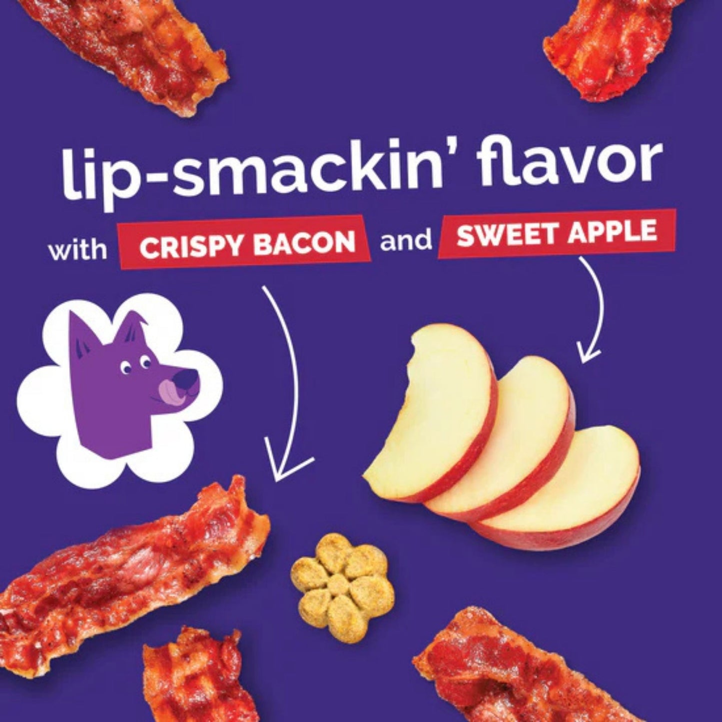 Fruitables Crunchy Baked Dog Treats Crispy Bacon and Apple 1ea/7 oz