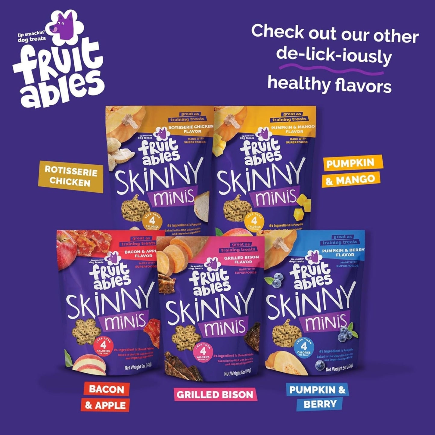 Fruitables Skinny Minis Soft Dog Treats Rotisserie Chicken 1ea/5 oz
