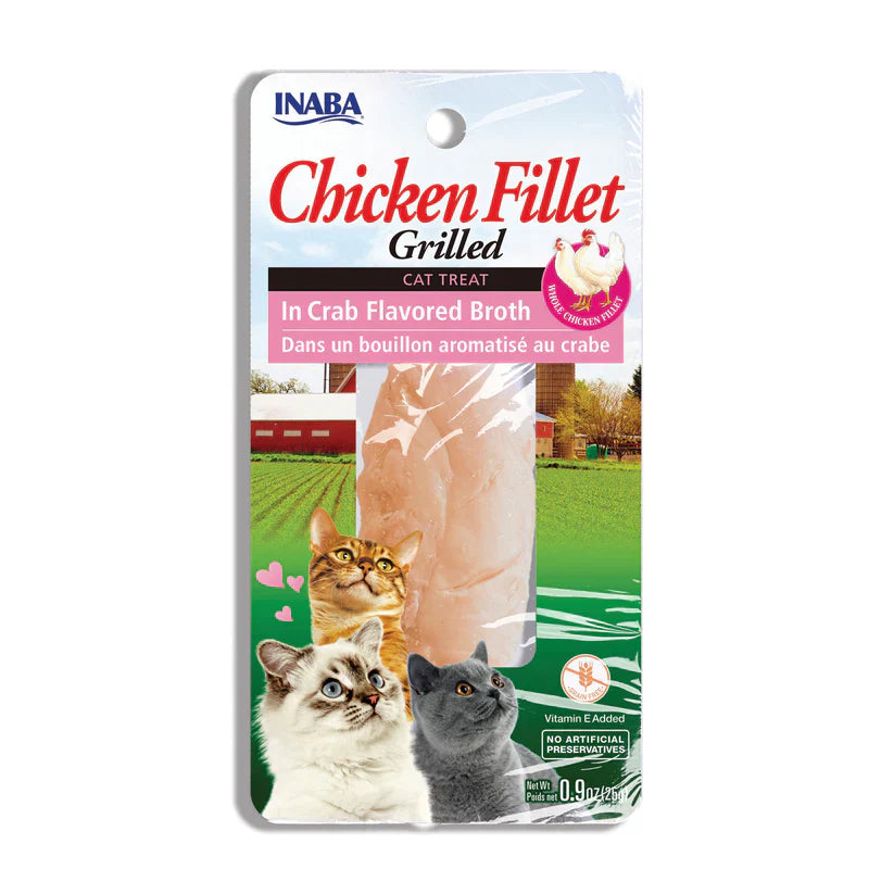 Inaba Chicken Fillet Grilled with Flavored Broth Crab .9oz. (Case of 6)