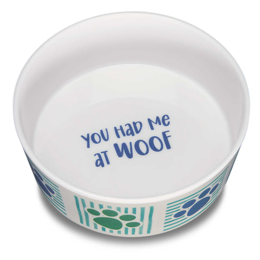 Loving Pets Dolce Moderna Bowl Had Me at Woof, 1ea/SM