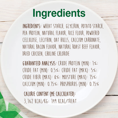 Nylabone Healthy Edibles AllNatural Long Lasting Chew Treats Bacon, 1ea/SMall/Regular  Up To 25 Ibs. 1 ct