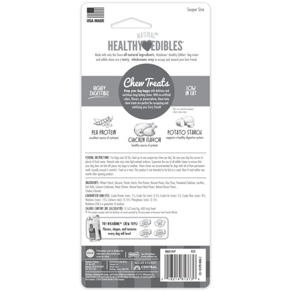 Nylabone Healthy Edibles AllNatural Long Lasting Chew Treats Chicken, 1ea/XL/Souper  50 Lbs. 1 ct