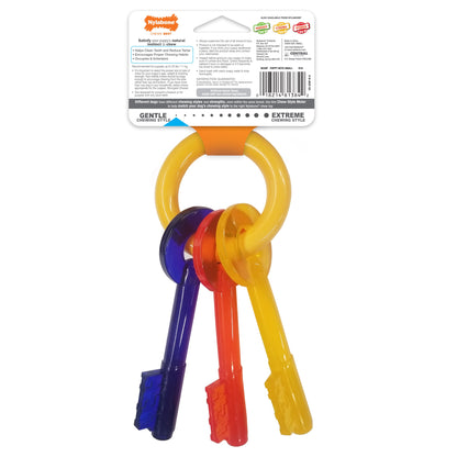 Nylabone Just for Puppies Teething Chew Toy Keys Bacon, 1ea/SMall/Regular  Up To 25 Ibs. 1 ct