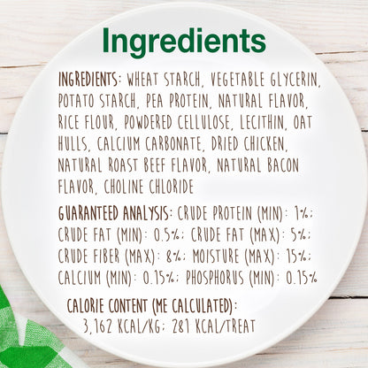 Nylabone Healthy Edibles AllNatural Long Lasting Chew Treats Chicken, 1ea/Medium/Wolf  Up To 35 Lbs. 2 ct