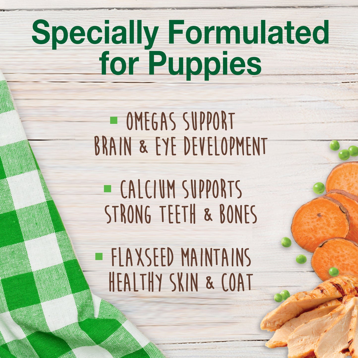 Nylabone Healthy Edibles AllNatural Long Lasting Puppy Chew Treats Turkey  Sweet Potato, 1ea/SMall/Regular  Up To 25 Ibs. 3 ct