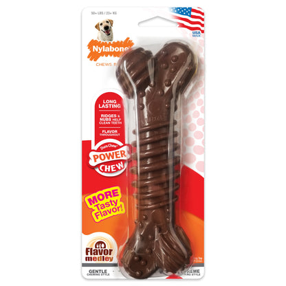 Nylabone Flavor Frenzy Power Chew Durable Dog Chew Toy Flavor Medley, 1ea/XL/Souper  50 Lbs. 1 ct