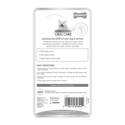 Nylabone Advanced Oral Care Finger Brush 2 Count, 1ea/2 ct