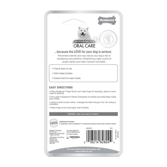 Nylabone Advanced Oral Care Finger Brush 2 Count, 1ea/2 ct