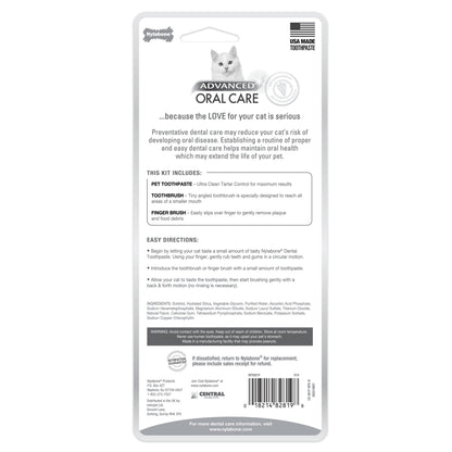 Nylabone Advanced Oral Care Cat Dental Kit Original, 1ea/2.5 oz 3 ct