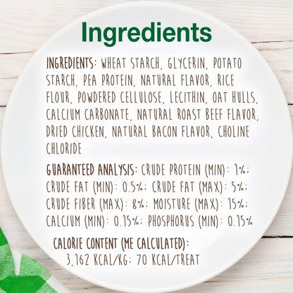 Nylabone Healthy Edibles AllNatural Long Lasting Chew Treats Roast Beef, 1ea/XS/Petite  Up To 15 Lbs. 8 ct