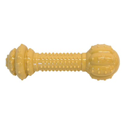 Nylabone Barbell Power Chew Durable Dog Toy Peanut Butter, 1ea/Medium/Wolf  Up To 35 Lbs. 1 ct