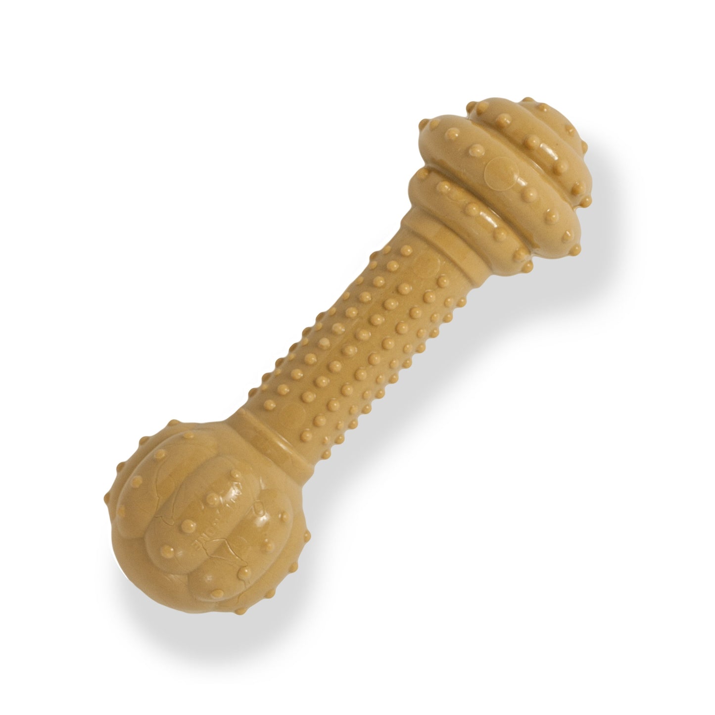 Nylabone Barbell Power Chew Durable Dog Toy Peanut Butter, 1ea/XXL/Monster  50 Lbs. 1 ct