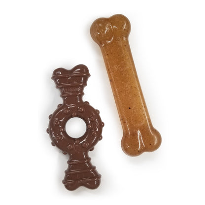 Nylabone Just for Puppies Teething Chew Ring Bone Flavor Medley  Chicken, 1ea/XS/Petite  Up To 15 Lbs. 2 ct