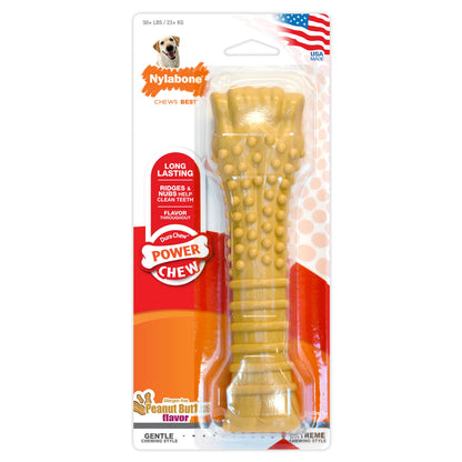 Nylabone Power Chew Dog Toy Peanut Butter, 1ea/XL/Souper  50 Lbs. 1 ct