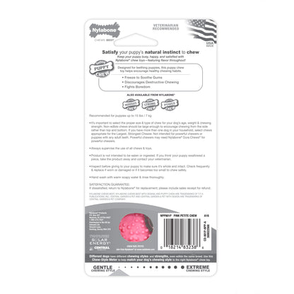 Nylabone Puppy Teething  Soothing Flexible Chew Toy Chicken, Pink, 1ea/XS/Petite  Up To 15 Lbs. 1 ct