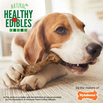 Nylabone Healthy Edibles WILD AllNatural Long Lasting Chew Treats Bison, 1ea/Medium/Wolf  Up To 35 Lbs. 2 ct