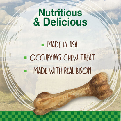 Nylabone Healthy Edibles WILD AllNatural Long Lasting Chew Treats Bison, 1ea/Large/Giant  Up To 50 Lbs. 1 ct