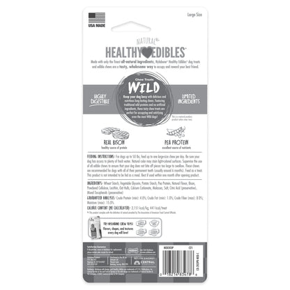 Nylabone Healthy Edibles WILD AllNatural Long Lasting Chew Treats Bison, 1ea/Large/Giant  Up To 50 Lbs. 1 ct