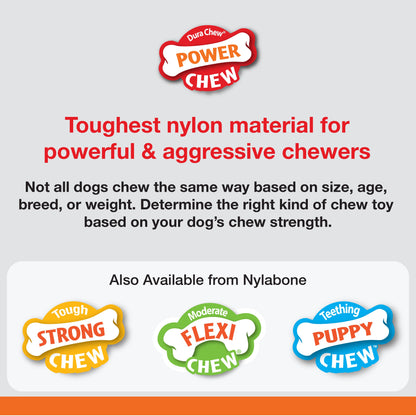 Nylabone Power Chew Marrow Bone Alternative Dog Chew Toy Beef, 1ea/Large/Giant  Up To 50 Lbs. 1 ct