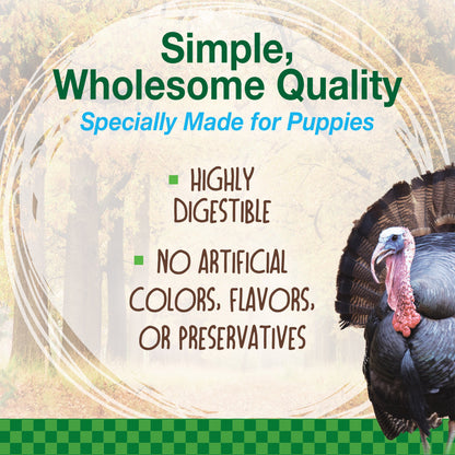 Nylabone Healthy Edibles WILD AllNatural Long Lasting Puppy Chew Treats Turkey, 1ea/SMall/Regular  Up To 25 Ibs. 4 ct