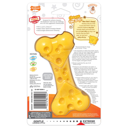 Nylabone Power Chew Cheese Dog Toy Cheese, 1ea/Medium/Wolf  Up To 35 Lbs. 1 ct