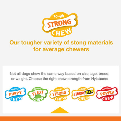 Nylabone Strong Chew Real Wood Dog Stick Toy 1ea/Medium/Wolf  Up To 35 Lbs. 1 ct