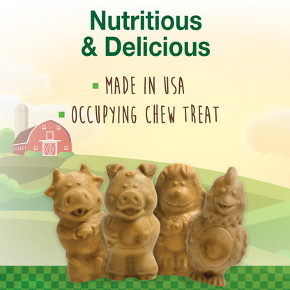 Nylabone Healthy Edibles AllNatural Long Lasting Puppy Chew Treats Lamb  Apple, 1ea/SMall/Regular  Up To 25 Ibs. 4 ct