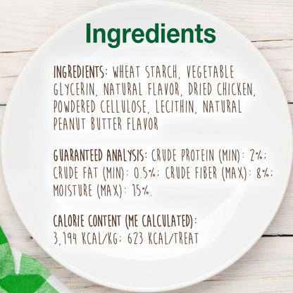 Nylabone Healthy Edibles AllNatural Long Lasting Chew Treats 1 Count, Peanut Butter, 1ea/XL/Souper  50 Lbs. 1 ct