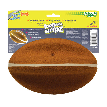 Nylabone Power Play Dog Football Gripz 1ea/Large/Giant  Up To 50 Lbs. 8.5 in 1 ct