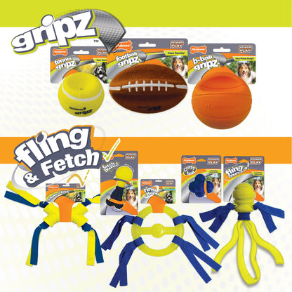 Nylabone Power Play Dog Basketball BBall Gripz 1ea/Large/Giant  Up To 50 Lbs. 6.5 in 1 ct