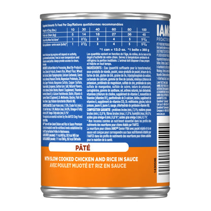 IAMS Proactive Health Paté Senior Wet Dog Food Chicken & Rice 12.3oz