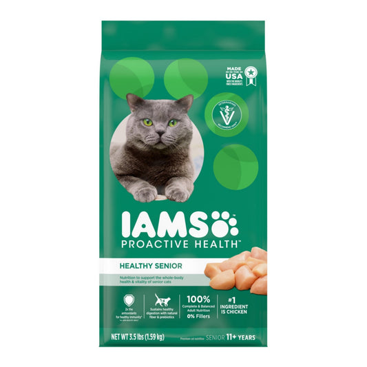 IAMS Proactive Health Senior Dry Cat Food Chicken 3.5lb