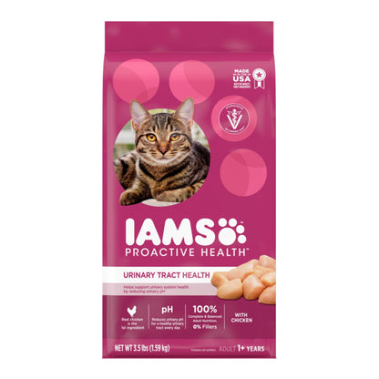 IAMS Proactive Health Urinary Tract Health Adult Dry Cat Food Chicken 3.5lb