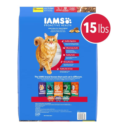 IAMS ProActive Health Healthy Enjoyment Dry Cat Food Chicken & Beef 15lb