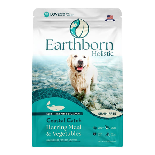 Earthborn Holistic Coastal Catch Grain-Free Dry Dog Food Herring Meal & Vegetables 12.5lb
