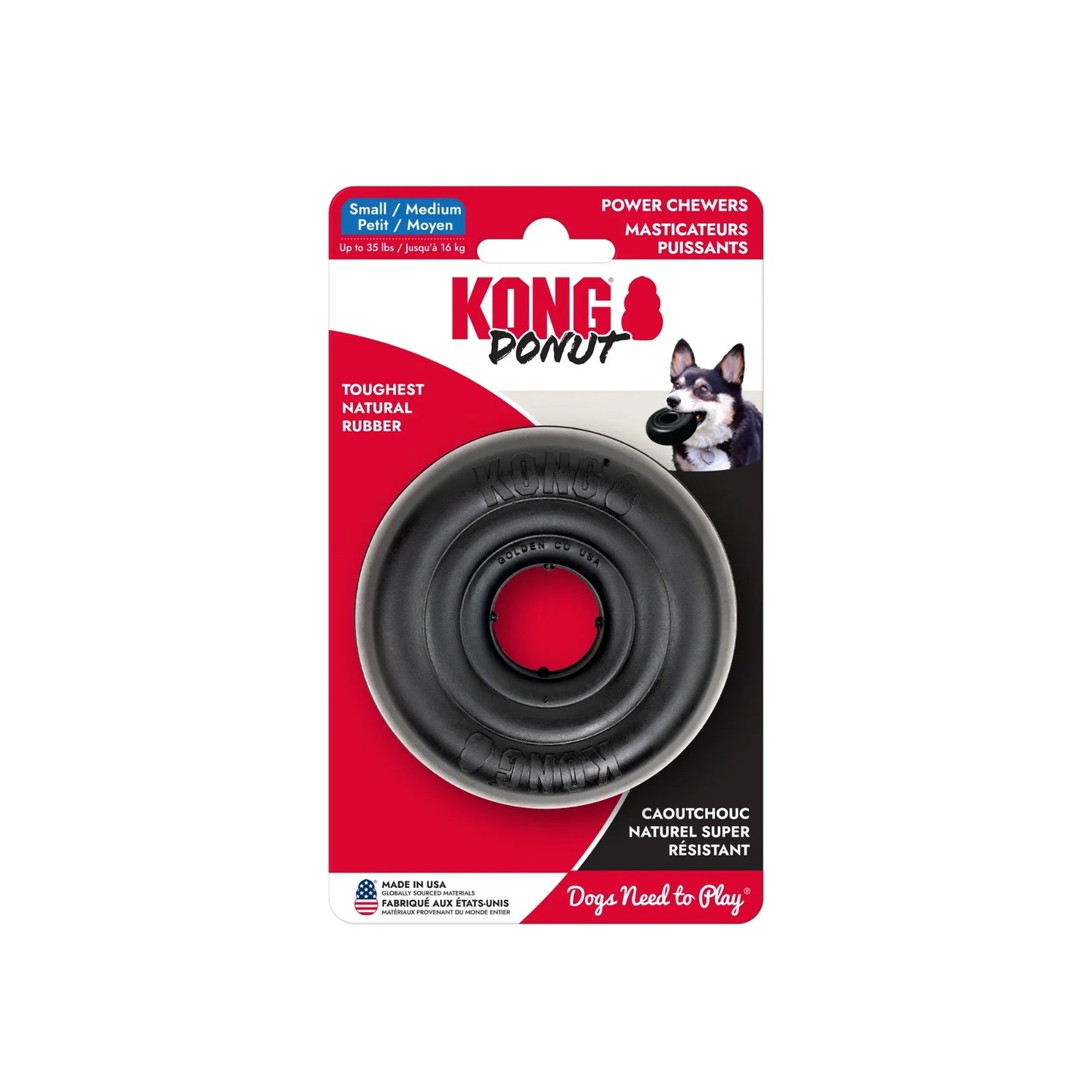 Kong Extreme Donut Black