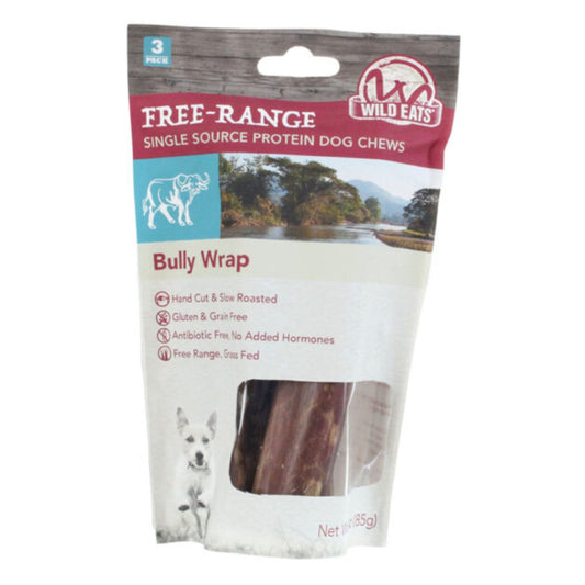 Wild Eats Bully Wrap Dog Chew Buffalo 6in. -3 Pk