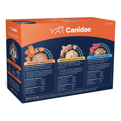 CANIDAE PURE Goodness Protein Topper for Dogs Variety Pack (Salmon, Chicken, & Tuna) 3oz 12pk