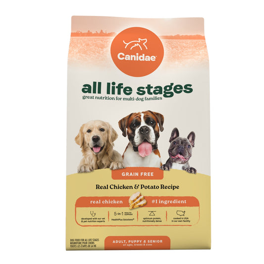 CANIDAE All Life Stages Dry Dog Food Real Chicken & Potato 4lb