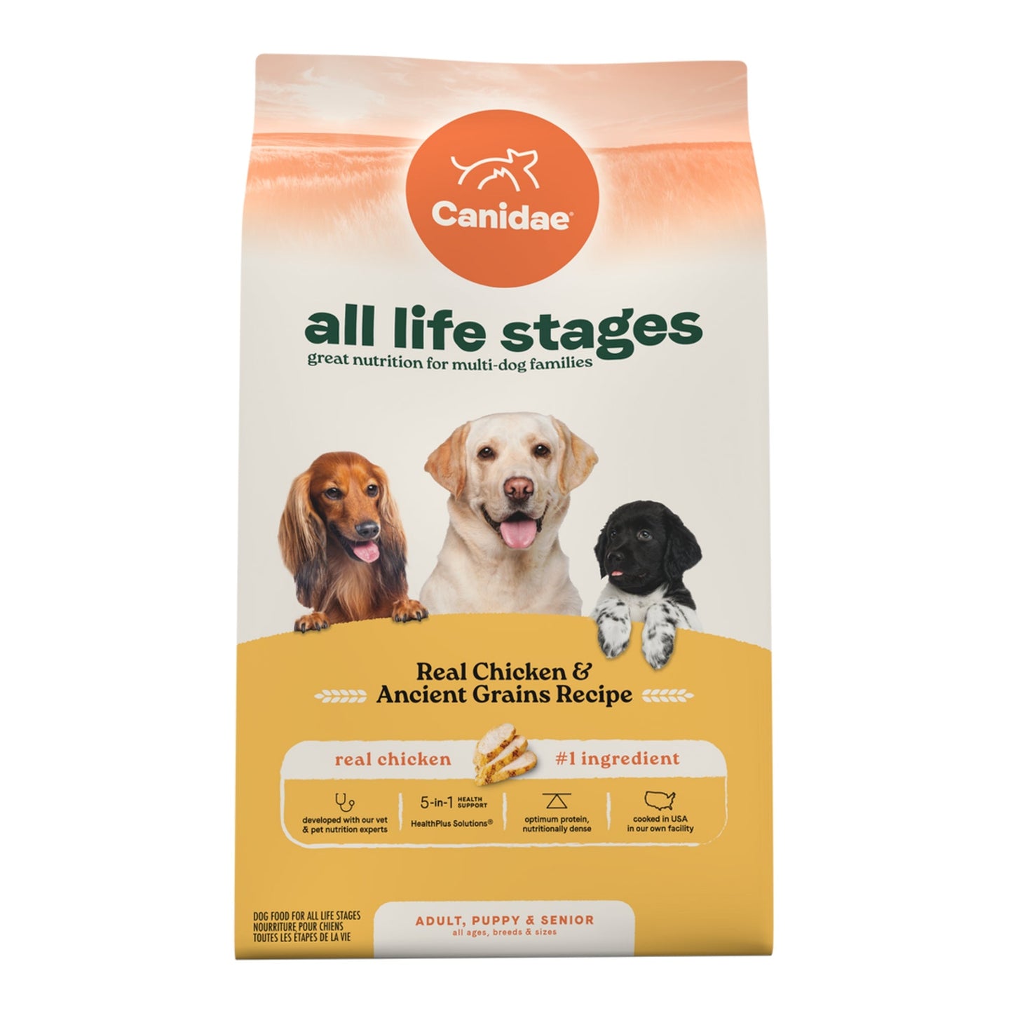 CANIDAE All Life Stages Dry Dog Food Real Chicken & Potato 24lb