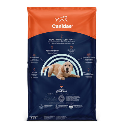 CANIDAE PURE Goodness Grain-Free LID Dry Puppy Food Real Chicken, Lentil & Whole Egg 4lb